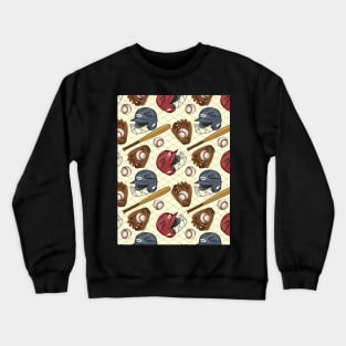 Baseball Pattern Crewneck Sweatshirt